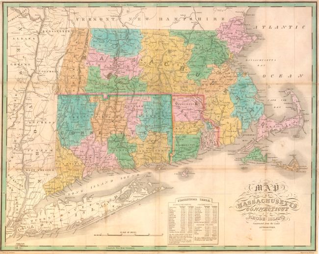Map of Massachusetts Connecticut and Rhode Island
