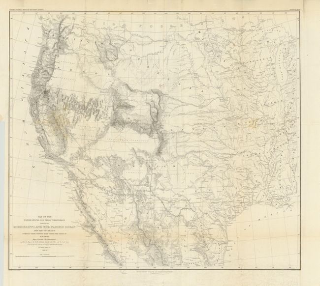 Map of the United States and Their Territories Between the Mississippi and the Pacific Ocean and Part of Mexico Compiled from Surveys