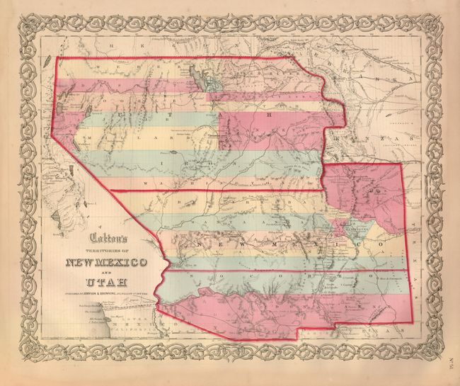 Colton's Territories of New Mexico and Utah