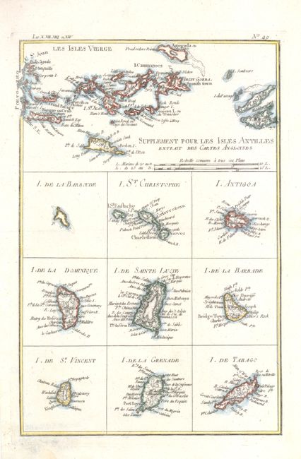 Supplement pour les Isles Antilles, extrait des Cartes Angloises