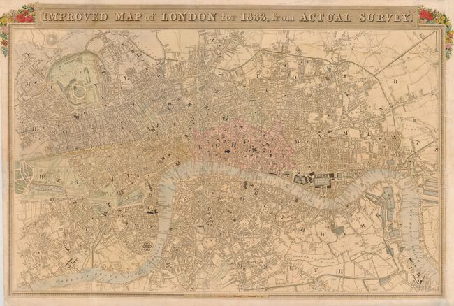 Improved Map of London for 1833, from Actual Survey
