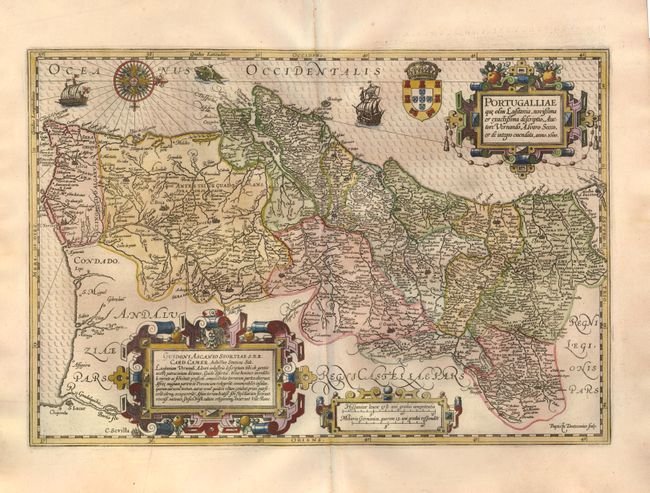 Portugalliae que olim Lusitania, Novissima et Exactissima Descriptio Auctore Vernando Alvaro Secco, et de Integro Emendata, Anno 1600