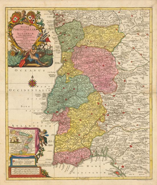 Regna Portugalliae et Algarbiae, cum Adjacentibus Hispaniae Provinciis