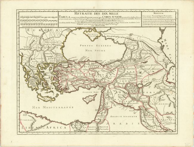 Retraite des Dix Mille Tabula Conspectum Exhibens Regionum Omnium quas Cyrus Junior