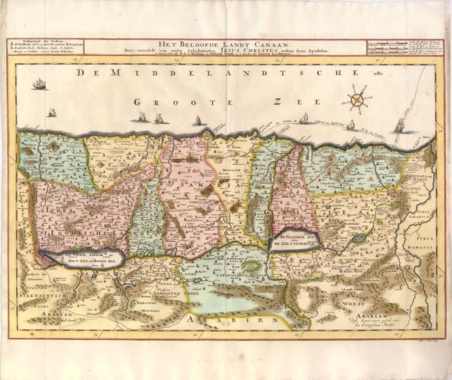 Het Beloofde Landt Canaan, door-Wandelt van onsen Salichmaaker Jesus Christus neffens syne Apostolen
