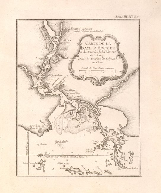 Carte de la Baye d'Hocsieu et des Entrees de la Riviere de Chang Situees dans la Province de Fokyen