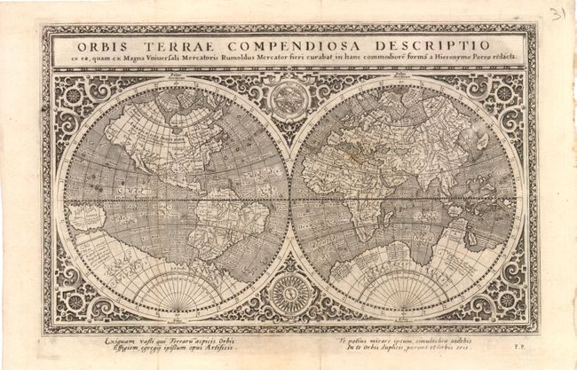 Orbis Terrae Compendiosa Descriptioforma a Hieronymo Porro Redacta