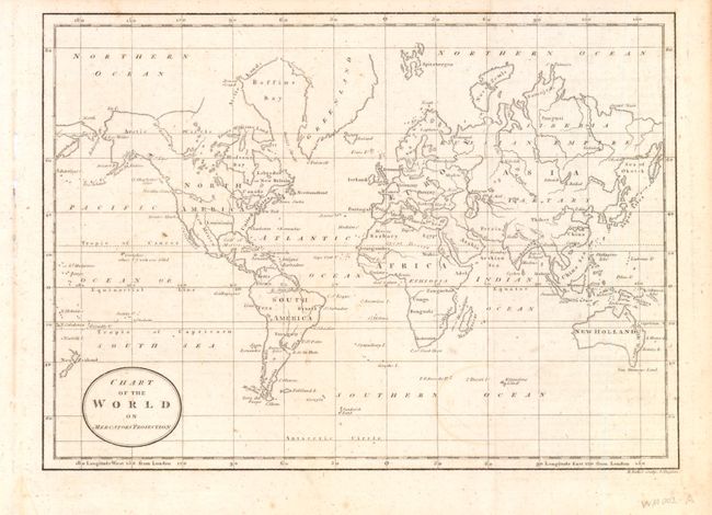 Chart of the World on Mercators Projection