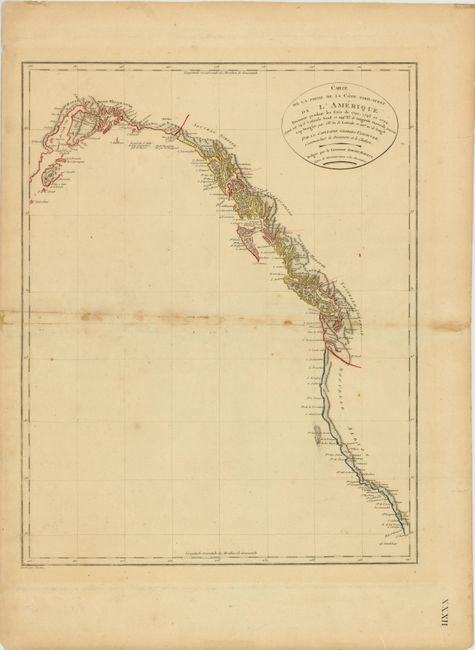 Carte de la Partie de la Cote Nord-Ouest de l'Amerique Reconnue pendant les Ete's de 1792, 1793 et 1794