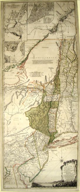 The Provinces of New York, and New Jersey; with Part of Pensilvania, and the Province of Quebec. Drawn by Major Holland