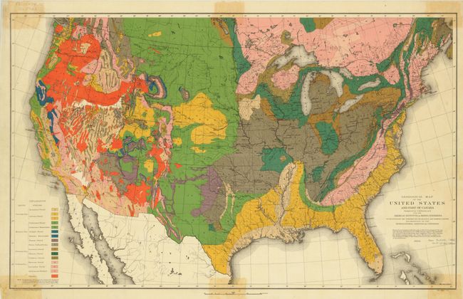 Geological Map of the United States and Part of Canada