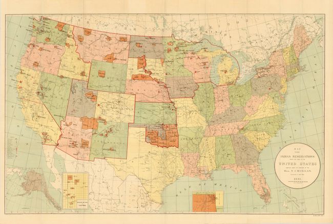 Map Showing Indian Reservations within the Limits of the United States Compiled under the Direction of the Hon. T.J. Morgan