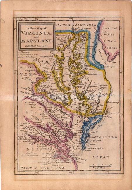 A New Map of Virginia, and Maryland