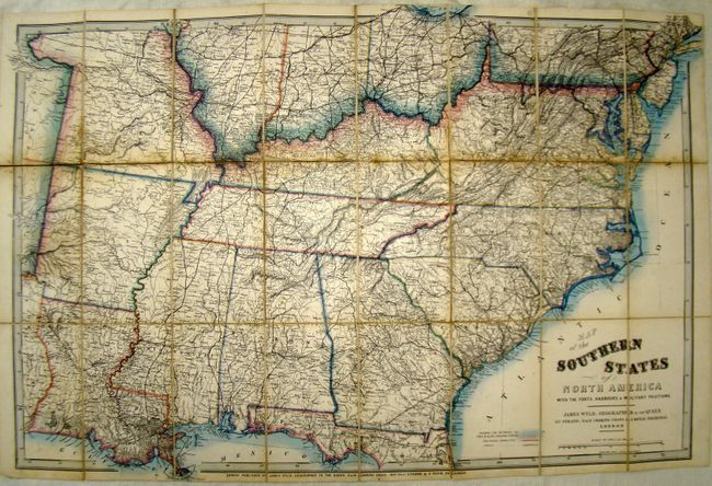 Map of the Southern States of North America with the Forts, Harbours & Military Positions