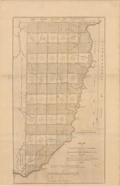 Plat of the Seven Ranges of Townships Being Part of the Territory of the United States N. W. of the River Ohio