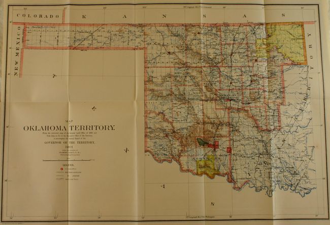 Map of Oklahoma Territory [with] Annual Reports of the Department of the Interior for the Fiscal Year Ended June 30, 1901