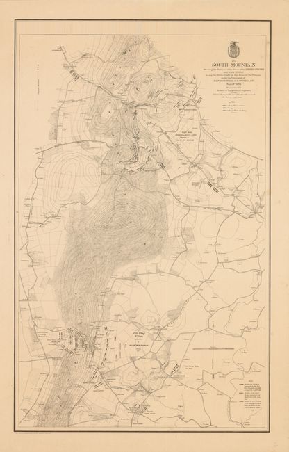 South Mountain Showing the Positions of the Forces of the United States and the Enemy during the Battle Fought by the Army of the Potomac