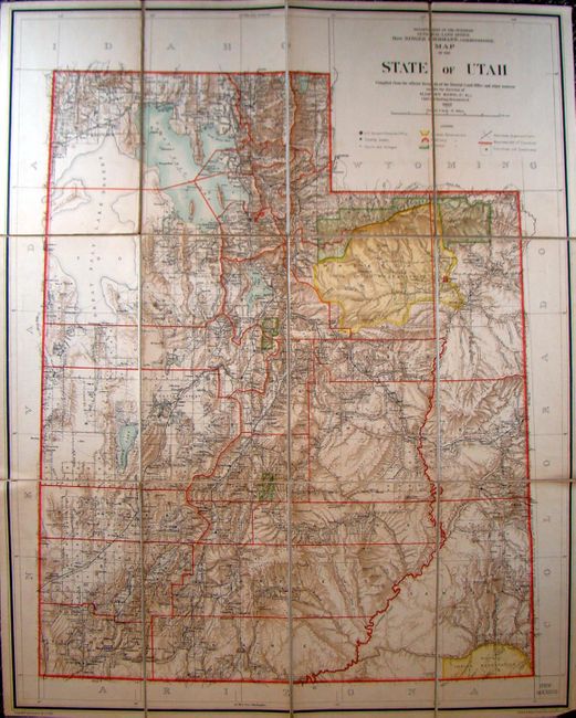 Map of the State of Utah