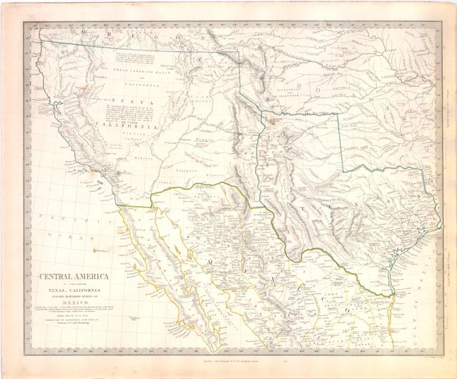Central America II.  Including Texas, California and The Northern States of Mexico