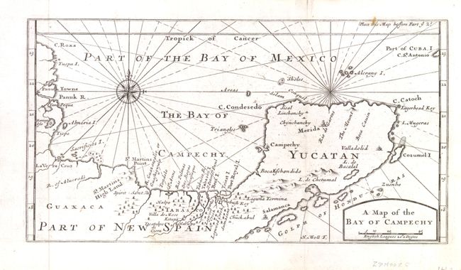 A Map of the Bay of Campechy [with leaf attachment] A New Voyage Round the Wold