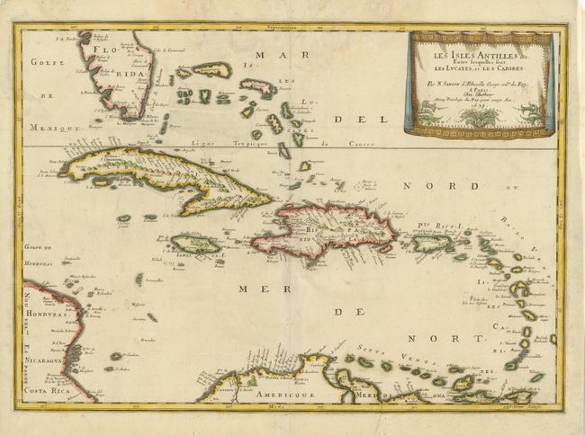 Les Isles Antilles &c. Entre Lesquelles sont les Lucayes, et les Caribes