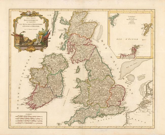 Les Isles Britanniques qui comprennent les Royaumes d'Angleterre, d'Ecosse et d'Irlande