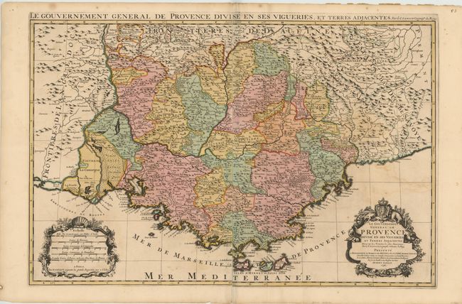 Le Gouvernement General de Provence Divise en ses Vigueries, et Terres Adjacentes