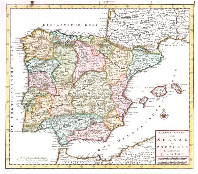 Nieuwe Kaart van Spanje en Portugal