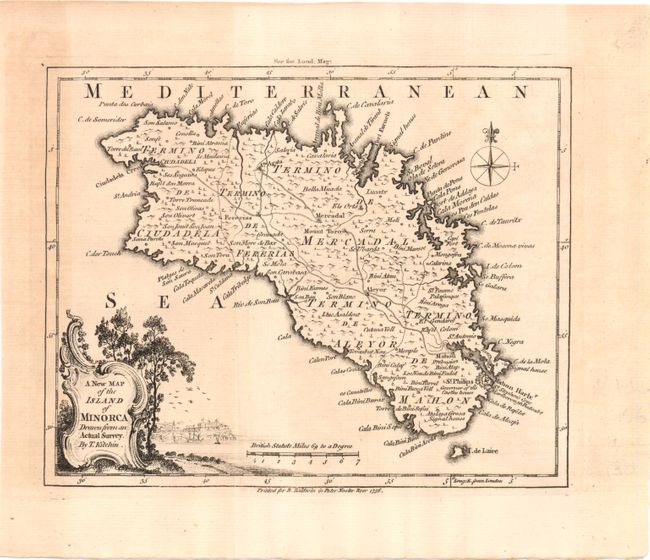A New Map of the Island of Minorca Drawn From an Actual Survey