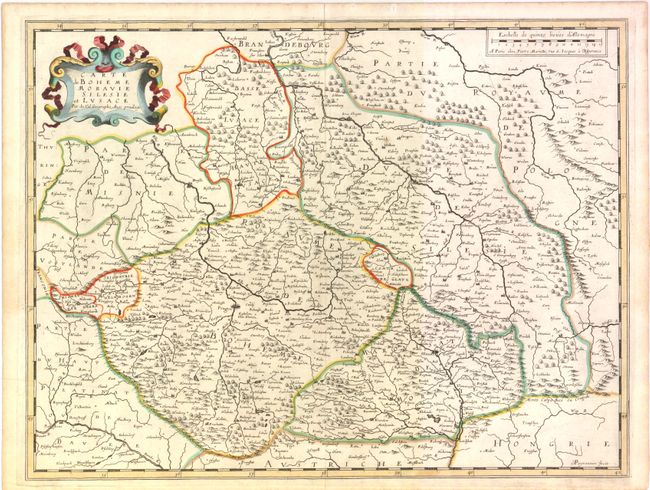 Carte de Boheme, Moravie, Silesie et Lusace