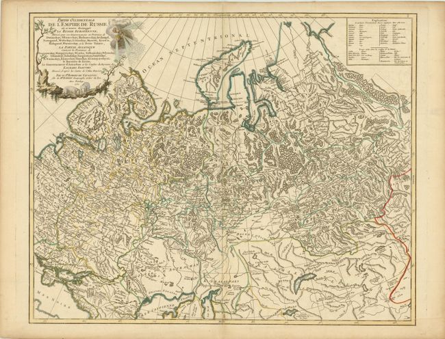 Partie Occidentale de l'Empire de Russie, ou se Trouve Distinguee la Russie Europeenne