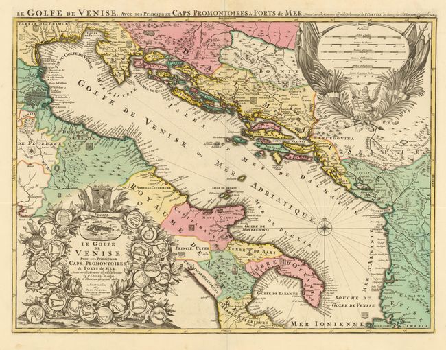 Le Golfe de Venise, Avec ses Principaux Caps, Promontoires, & Ports de Mer