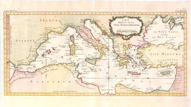 Carte Reduite de la Mer Mediterranee
