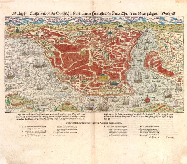 Constantinopel des Griechischen Lenserchumbs Hauptstattim Land Thracia am moere gelegen