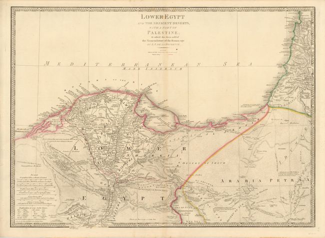 Lower Egypt and the Adjacent Deserts, with a Part of Palestine