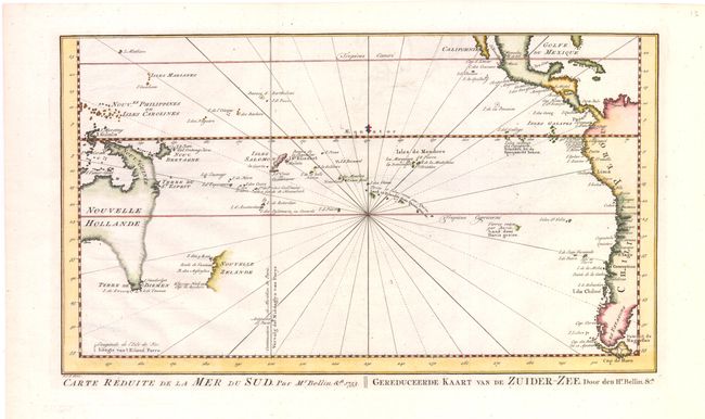 Carte Reduite de la Mer du Sud / Gereduceerde Kaart van de Zuider-Zee