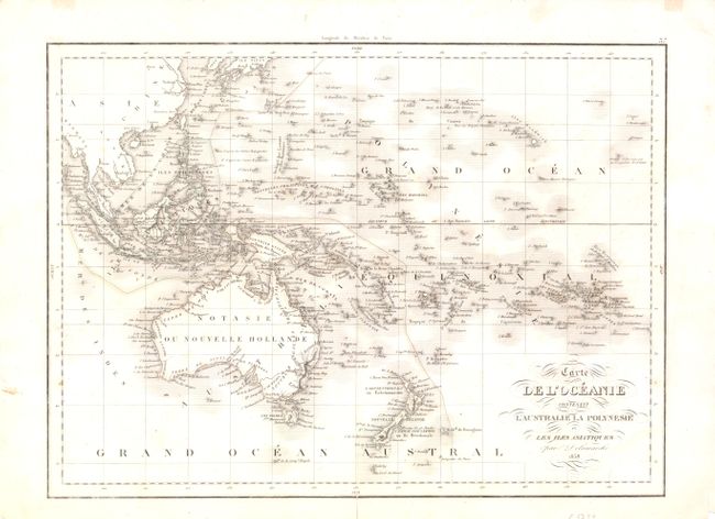 Carte de l'Oceanie Contenant l'Australie la Polynesie et les Iles Asiatiques