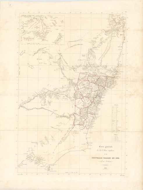 Carte Generale de la Colonie Anglaise a la Nouvelle-Galles du Sud (Nouvelle Hollande)