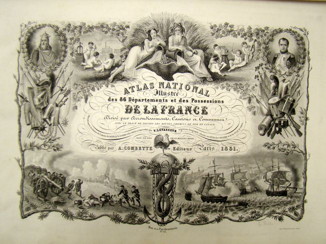 Atlas National Illustre' des 86 Departements et des Possessions de la France