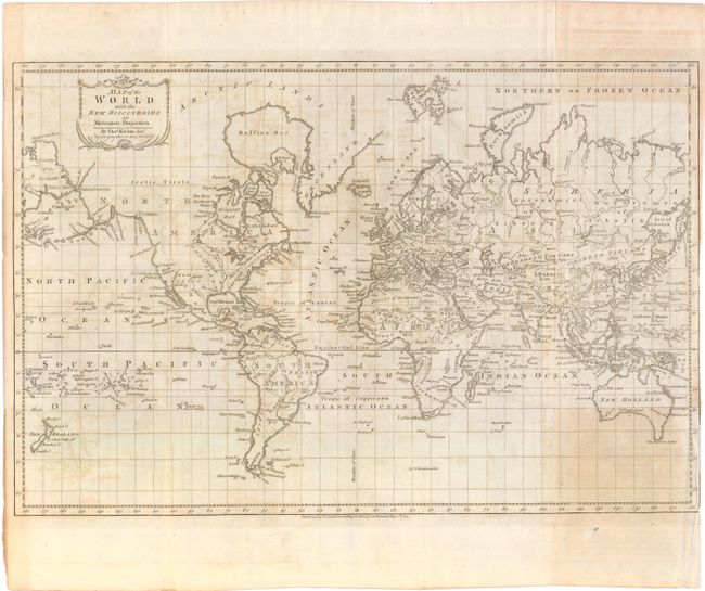 Map of the World with the New Discoveries on Mercator's Projection
