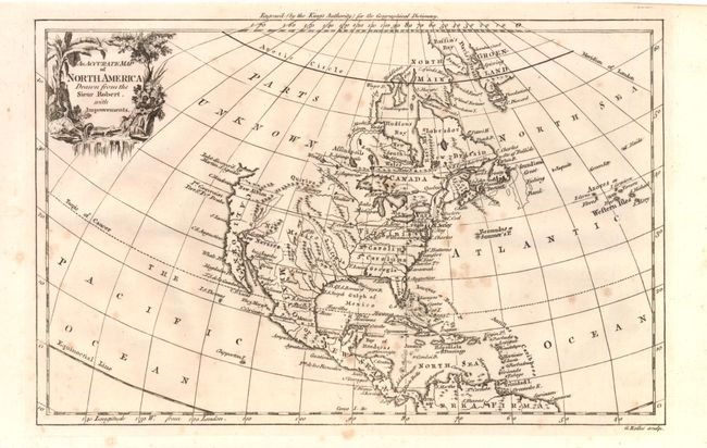 An Accurate Map of North America Drawn from the Sieur Robert, with Improvements [in set with]  An Accurate Map of South America