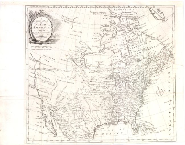 A New Map of North America, From The Latest Discoveries