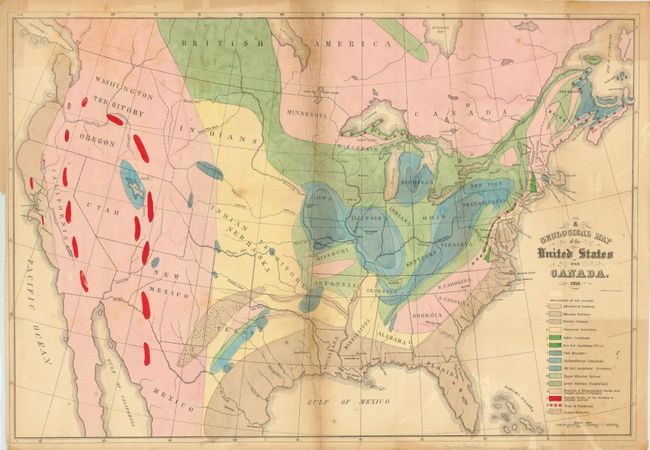 A Geological Map of the United States and Canada