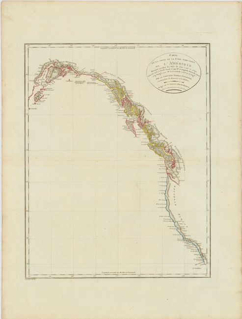 Carte de la Partie de la Cote Nord-Ouest de l'Amerique Reconnue pendant les Etes de 1792, 1793 et 1794 