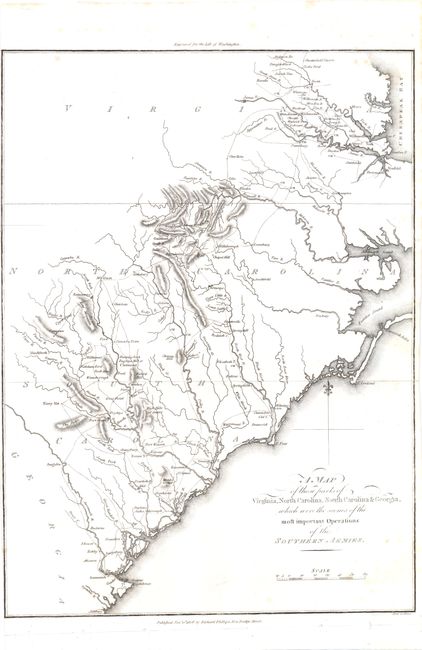 A Map of Those Parts of Virginia, North Carolina, South Carolina & Georgia which were the Scenes of the Most Important Operations of the Southern Armies