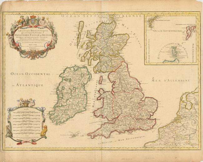 Les Isles Britanniques qui Contiennent les Royaumes d'Angleterre, Escosse, et Irlande 