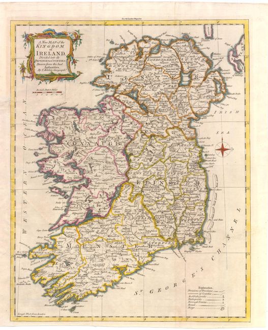 A New Map of the Kingdom of Ireland, Divided into its Provinces & Counties
