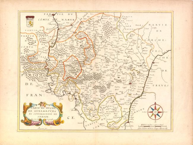 Carte du Duche de Luxembourg et Souverainete de Sedan