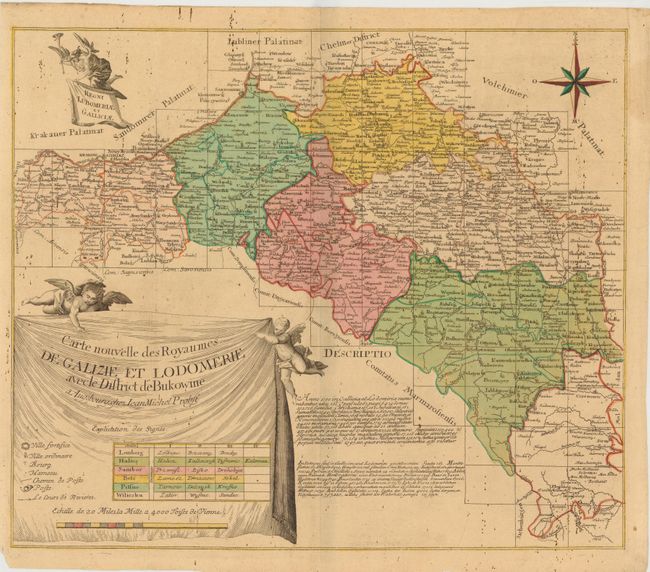 Carte Nouvelle des Royaumes de Galizie et Lodomerie avec le District de Bukowine