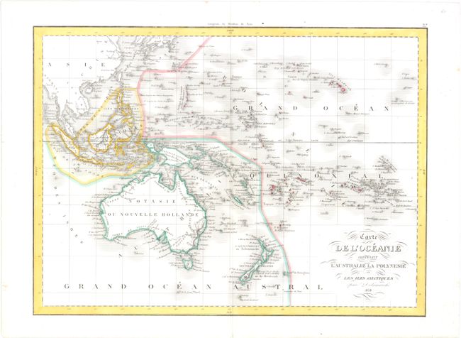 Carte de l'Oceanie Contenant L'Australie La Polynesie et Les Isle Asiatiques